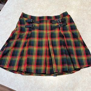 Hot Topic rainbow pleated skirt